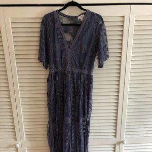 Socialite Lace Overlay Romper